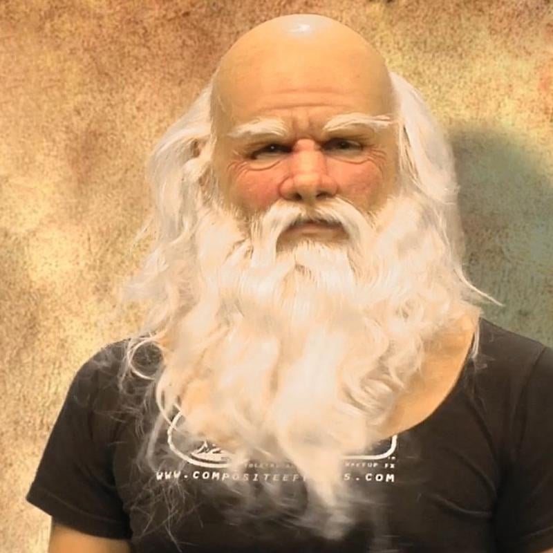 Weihnachten lustige alte Mann Maske