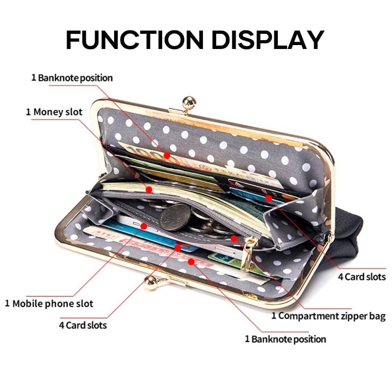 Leather Wallet with Large Capacity