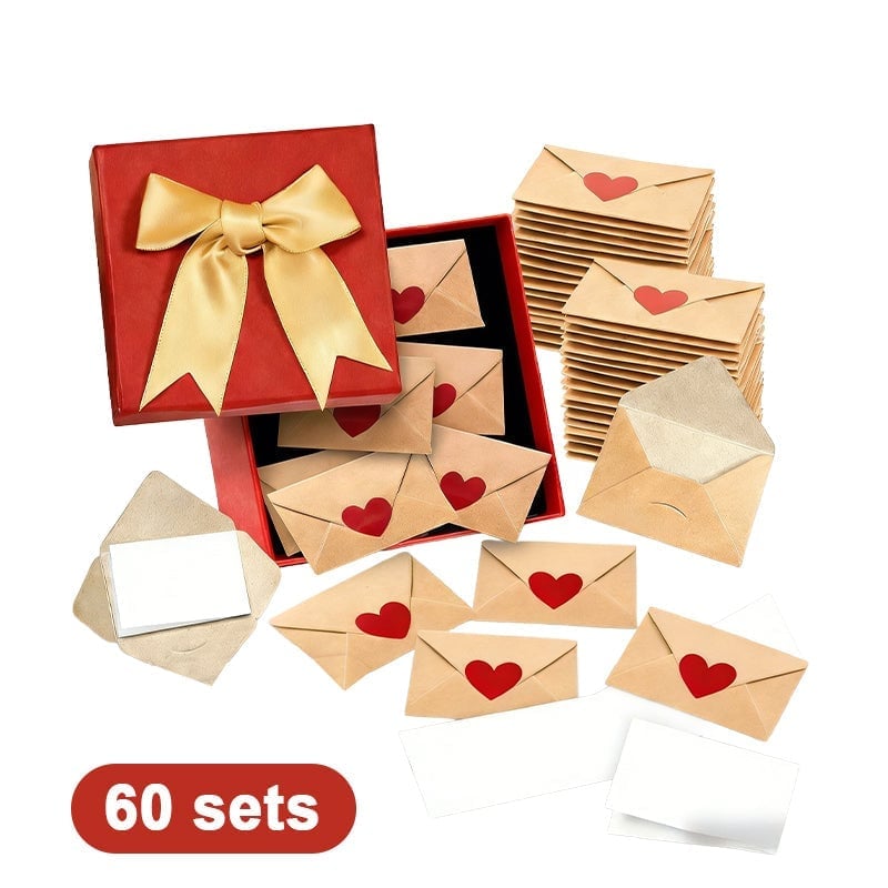 Mini Love Envelope & Heart Sticker Set