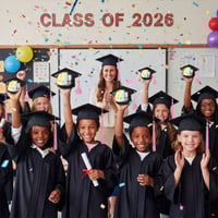 Graduation Cap Candy Card Set