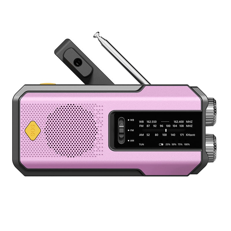 Portable Emergency Radio with Hand-crank Power