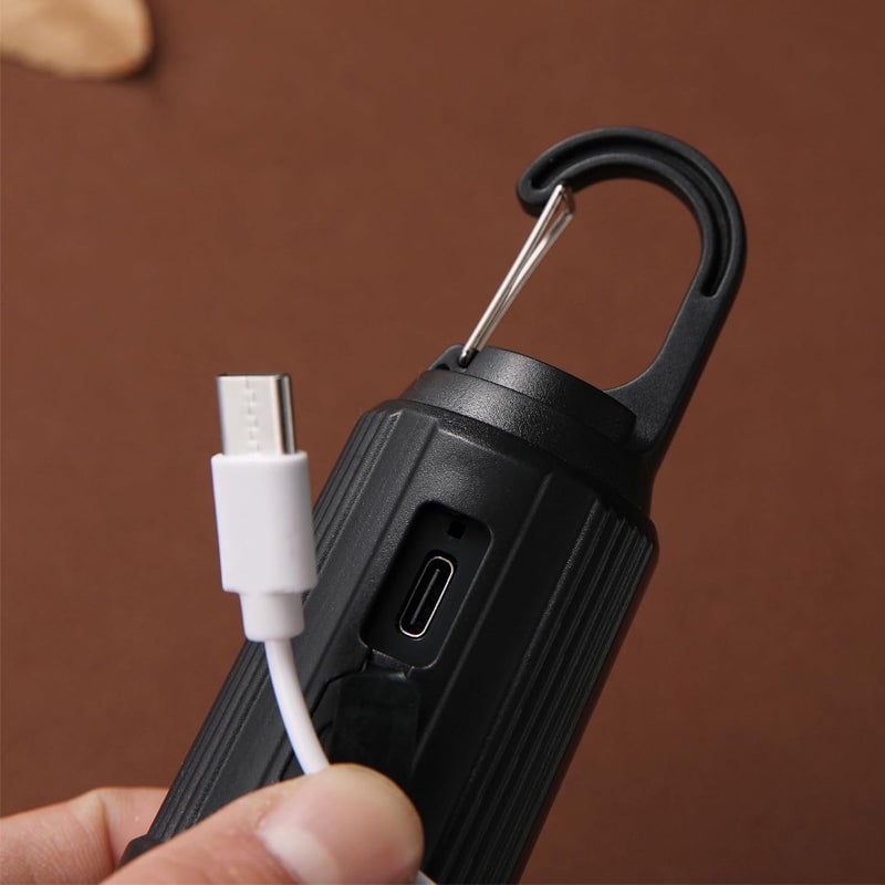 Wasserdichte LED USB wiederaufladbare Solar-Camping-Lampe mit Haken