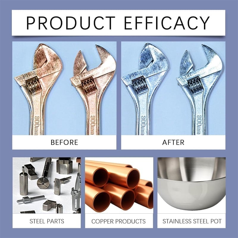Powerful Rust Remover for Metal and Stainless Steel