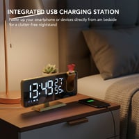 Aless™ Temperature & Humidity Multifunctional Radio Projection Alarm Clock