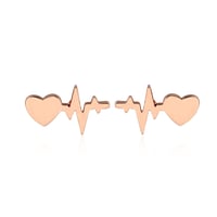 ECG Shaped Stud Earrings