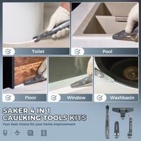 Sakerplus 4-in-1 Caulking Tool Kit