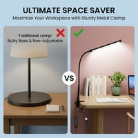 Clip-on desk lamp