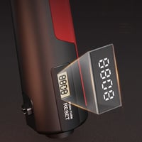 Adjustable electronic counting strength grip