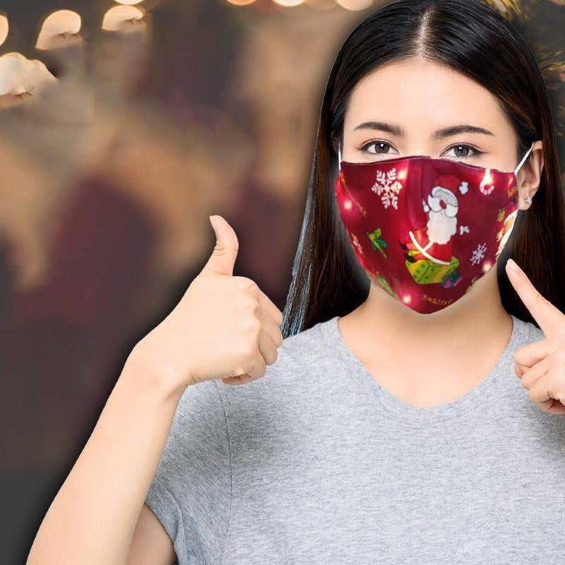 LED oplichtend kerstmasker