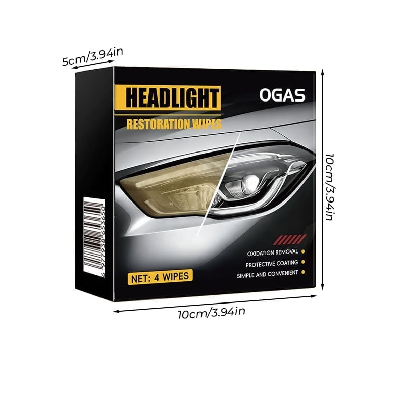 Headlight Restoration Wipes Kit