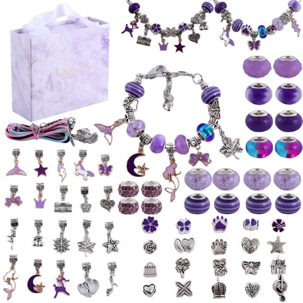Sakerplus Girls Charm Bracelet Making Kit