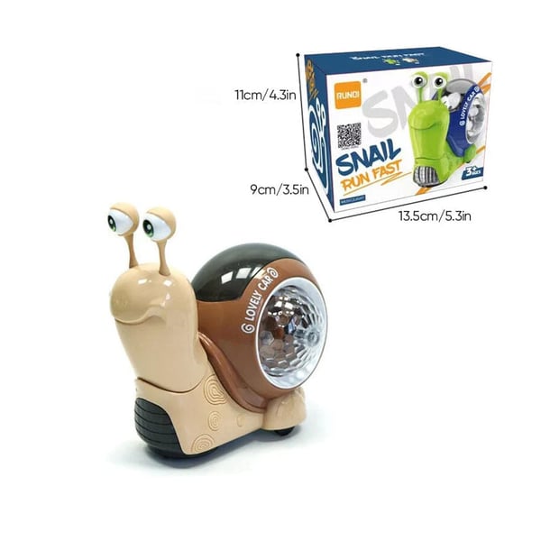 Lysende sneglelegetøj