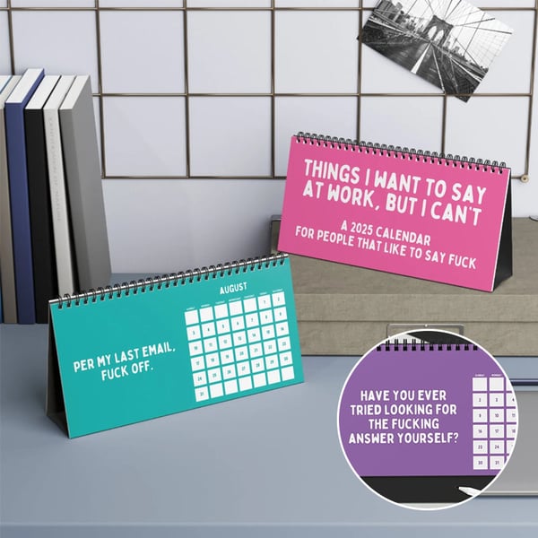 2025 Things I Want To Say At Work, But I Can't Sarcastic Calendar