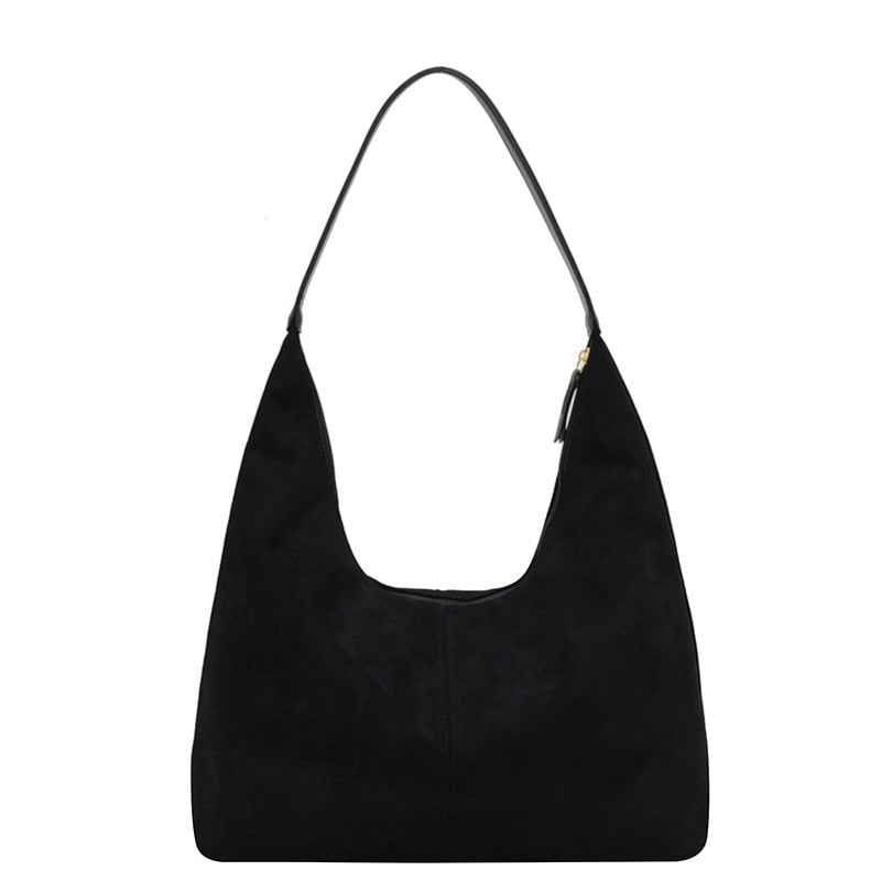 Pendlertasche aus Wildleder mit großem Fassungsvermögen