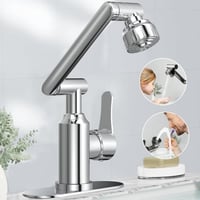 1080° Drehbarer Multifunktions-Wasserhahn aus Edelstahl