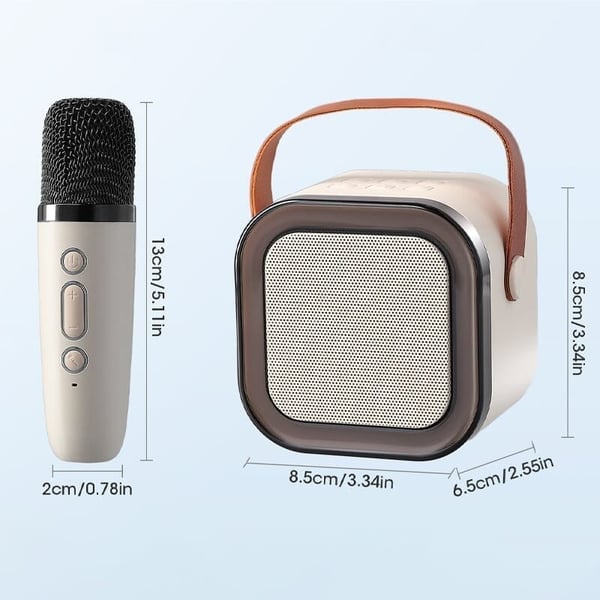 🎶Mini Karaoke Machine with Wireless Microphones