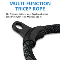Triceps Rope with Ergonomic Handles for Enhanced Workouts