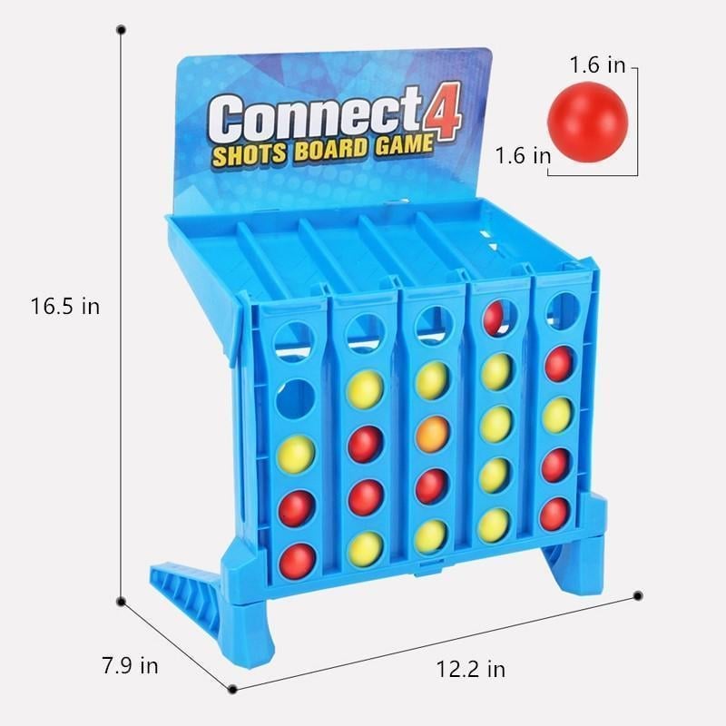 Connect 4 Shots Board Bouncing Ball Game Set For Kids