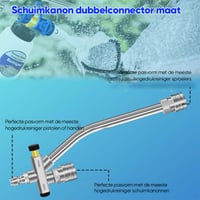 Accessoire met dubbele connector van schuimkanon