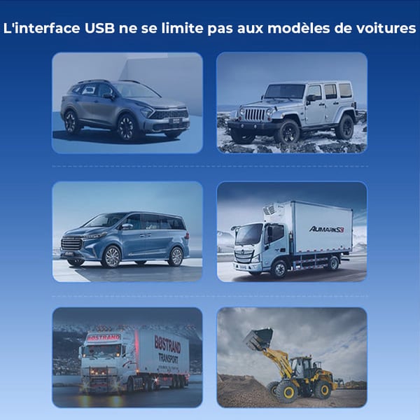 Mini ventilateur de voiture USB double tête amélioré