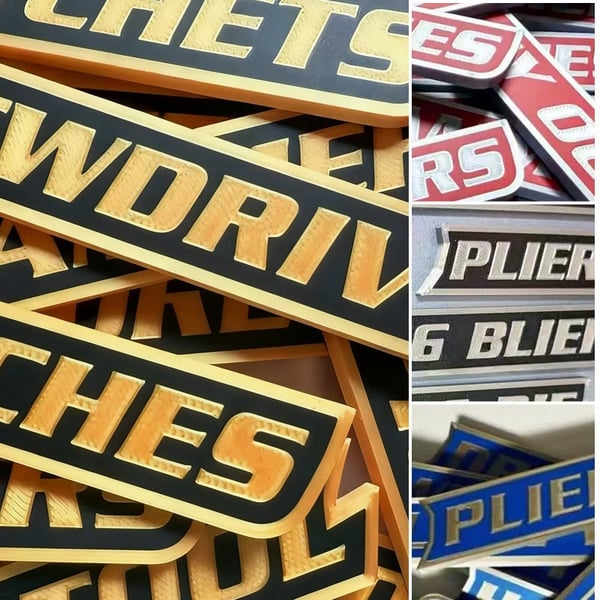 Magnetic Toolbox Labels