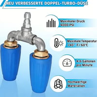 Dreifach-/Doppel-Turbo-Düse für Hochdruckreiniger