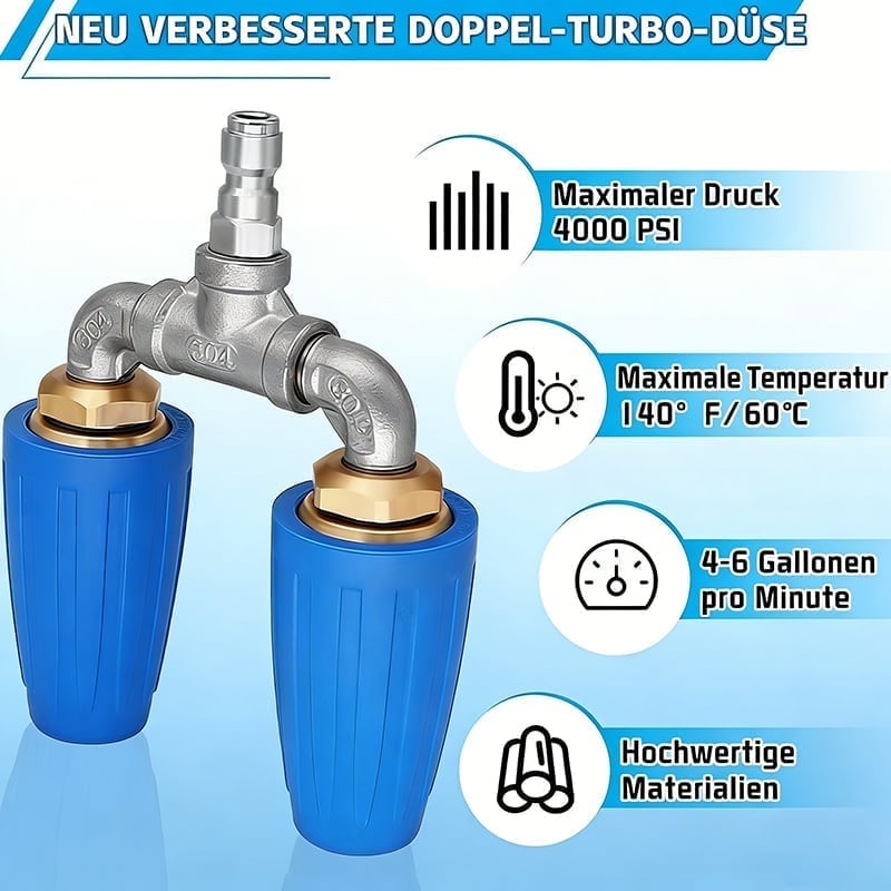 Dreifach-/Doppel-Turbo-Düse für Hochdruckreiniger