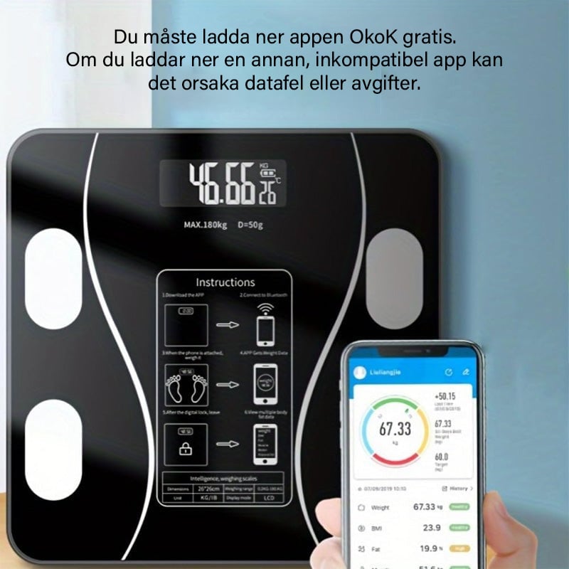 Sale - Smart kroppsfettskala