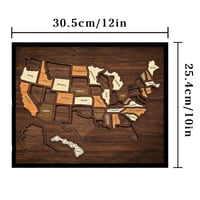 Wooden USA Map Puzzle