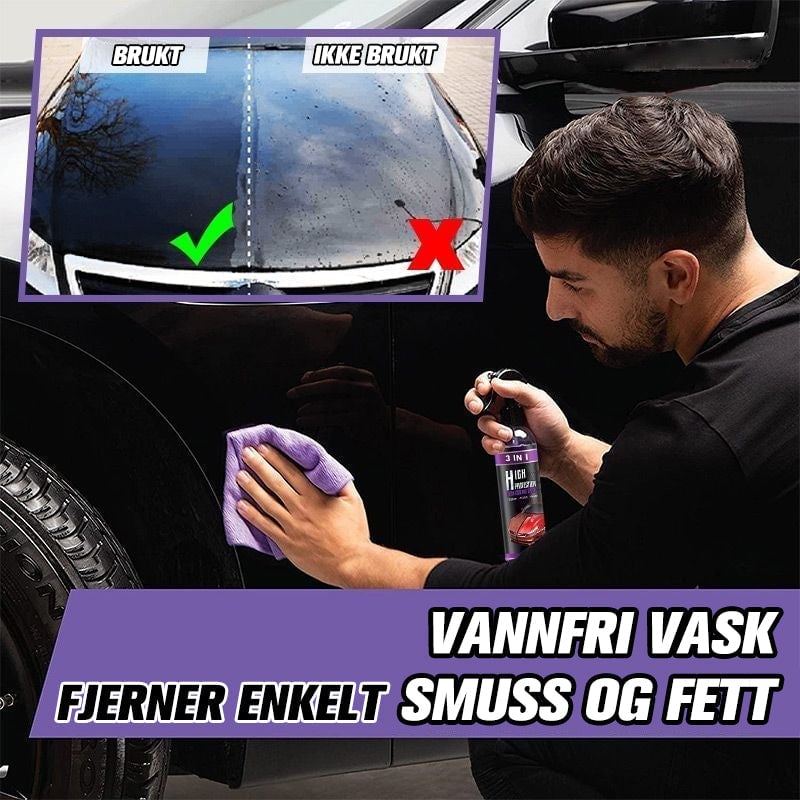 3 i 1 Høybeskyttende hurtigbilbeleggsspray