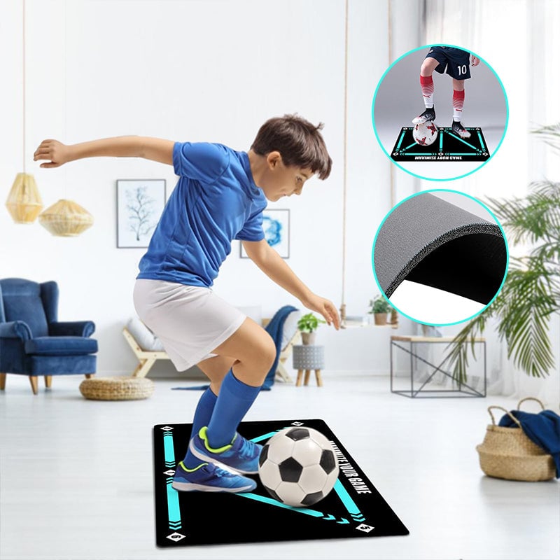 Silent Non-Slip Soccer Training Mat for All Levels