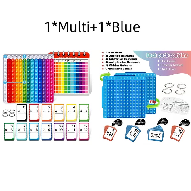 Math Flash Cards and Pop Fidget Chart
