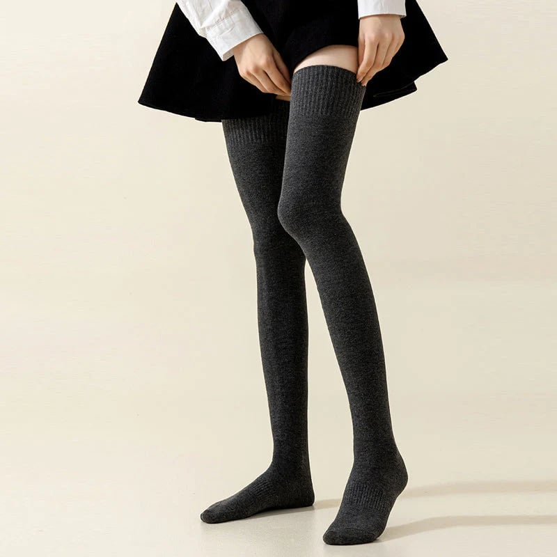 Chaussettes hautes épaisses pour femmes