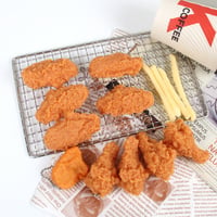 PVC Simulated Chicken Leg Keychain Ornament
