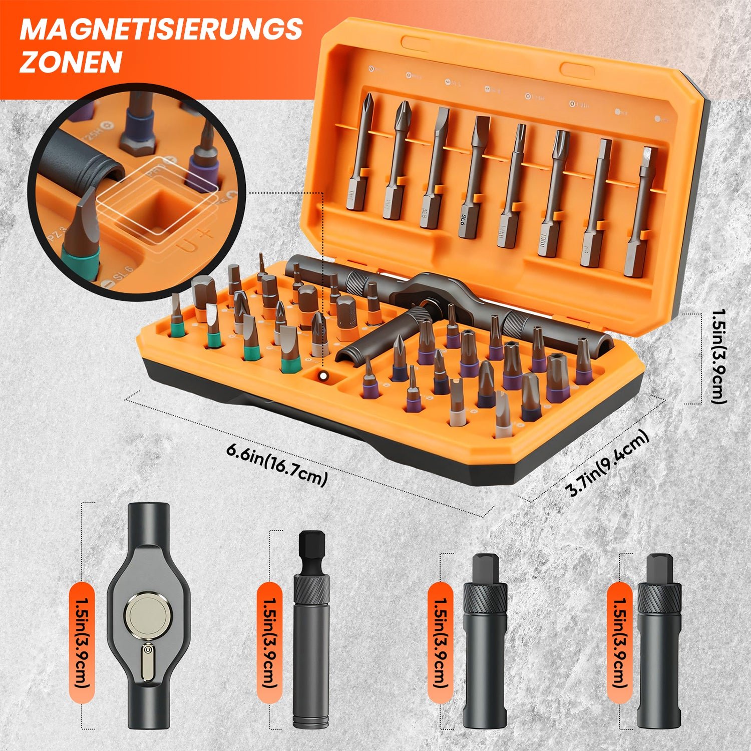 Saker 42 in 1 Magnet-Schraubendreher-Set