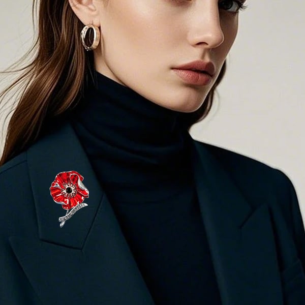 VE Day 80th Anniversary Poppy Brooch