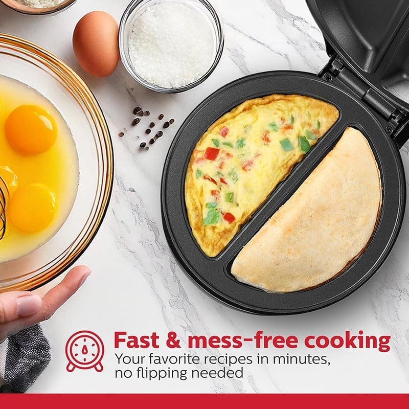 Dual-Zone Electric Omelette Maker
