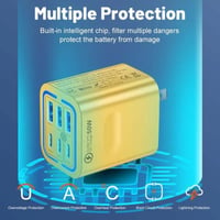 Sakerplus® 50W Multi-Port USB Fast Charger