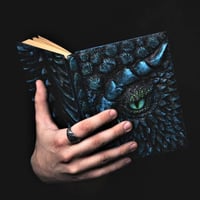 🐉Dragon Eye 3D Embossed Journal - Handmade Resin Engraved Notebook🐉