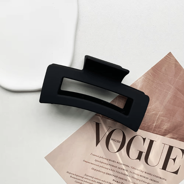 Minimalistische Silikon-Haifisch-Haarklammer