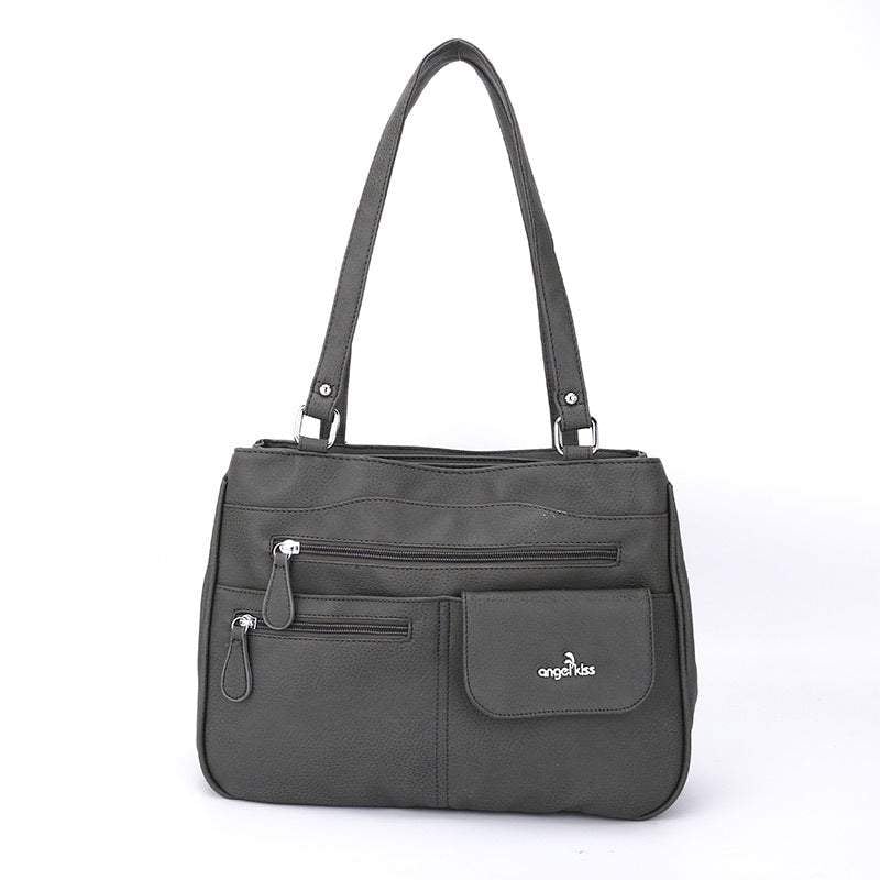 Multifunktionale Umhängetasche Handtasche mit drei Fächern