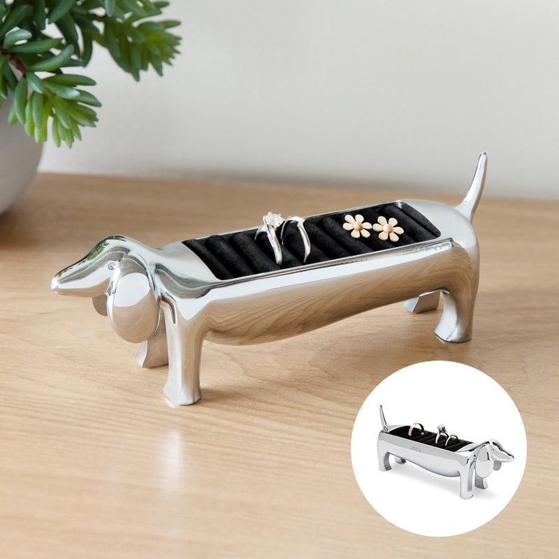 Sausage Dog Ring Holder Jewelry Stand