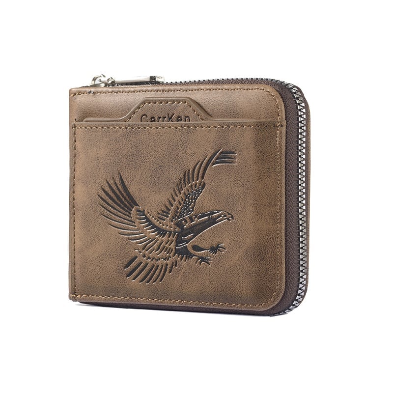 Horizontal Men's Retro Embossed Wallet