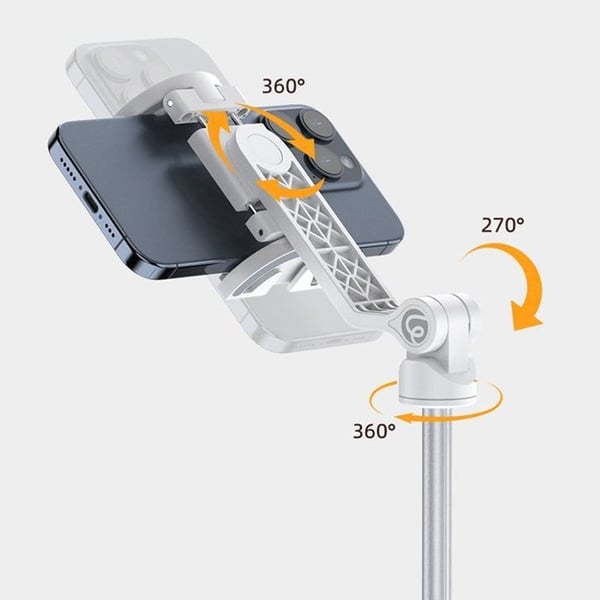 Multi-Functional 2-in-1 Magnetic & Clamp Selfie Stick Tripod