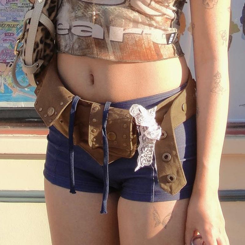 Brauner Westerngürtel im Vintage-Stil