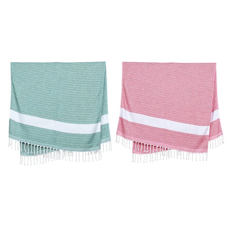 Large Quick Dry Jacquard Beach Bath Towel