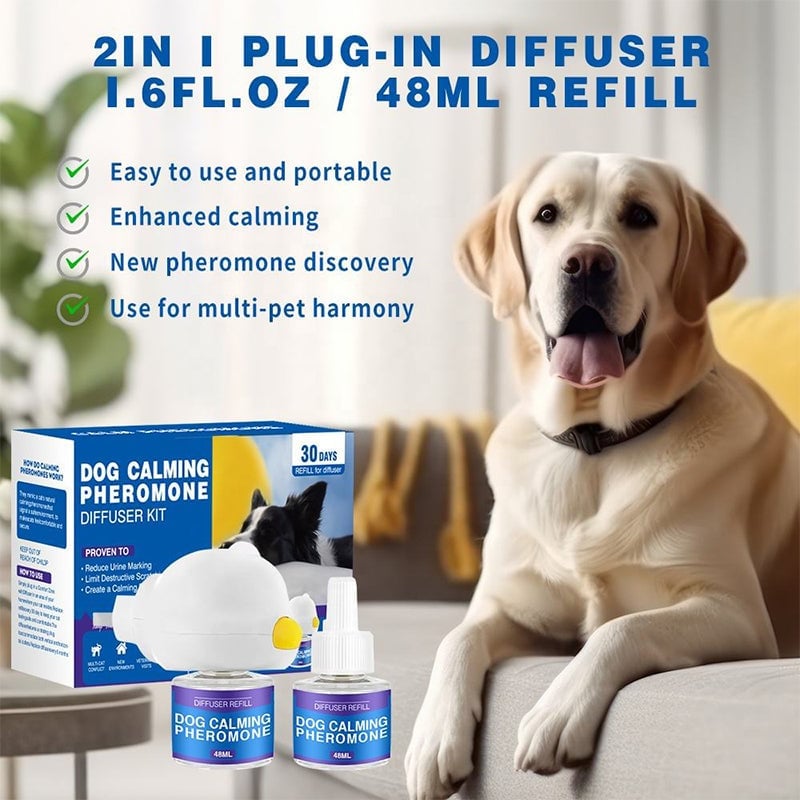 Pet Calming Pheromone Diffuser Set (Cat & Dog Versions)