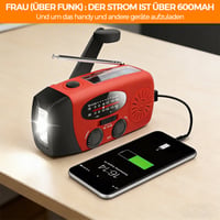 Mini Notfall-Kurbelradio