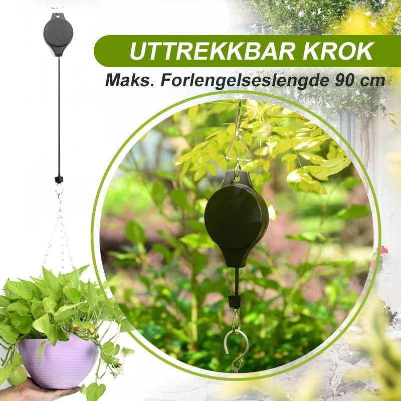Sale- Uttrekkbar krok for hagekurver, potter og fuglemater