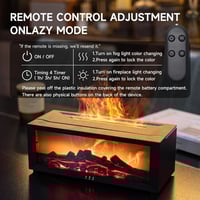 Eaglever Colorful Fireplace Flame Humidifier Aromatherapy Diffuser